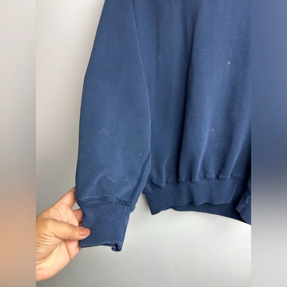 Vtg 90s Polo by Ralph Lauren Blue tag Fleece long Sleeve pullover sweater size M